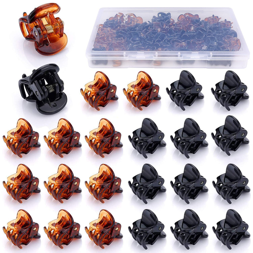JANYUN 48pc mini hair clips in a box for everyday styling and replacements