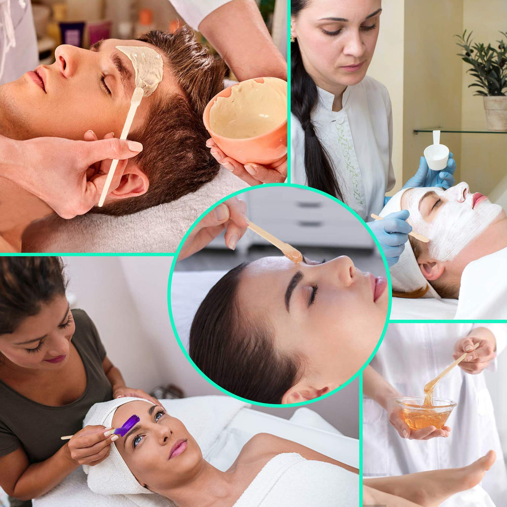 JANYUN eco-friendly birch wood stick for gentle hair removal.