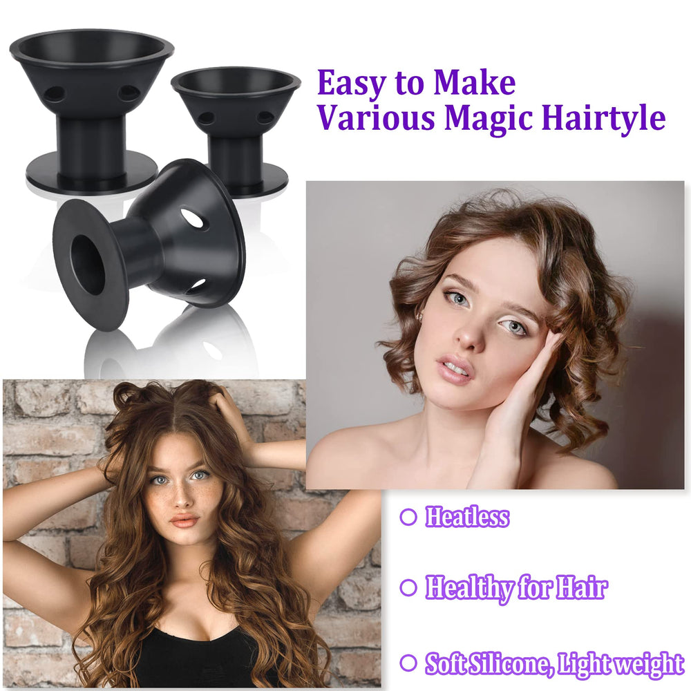JANYUN heatless styling tool for convenient at-home results.
