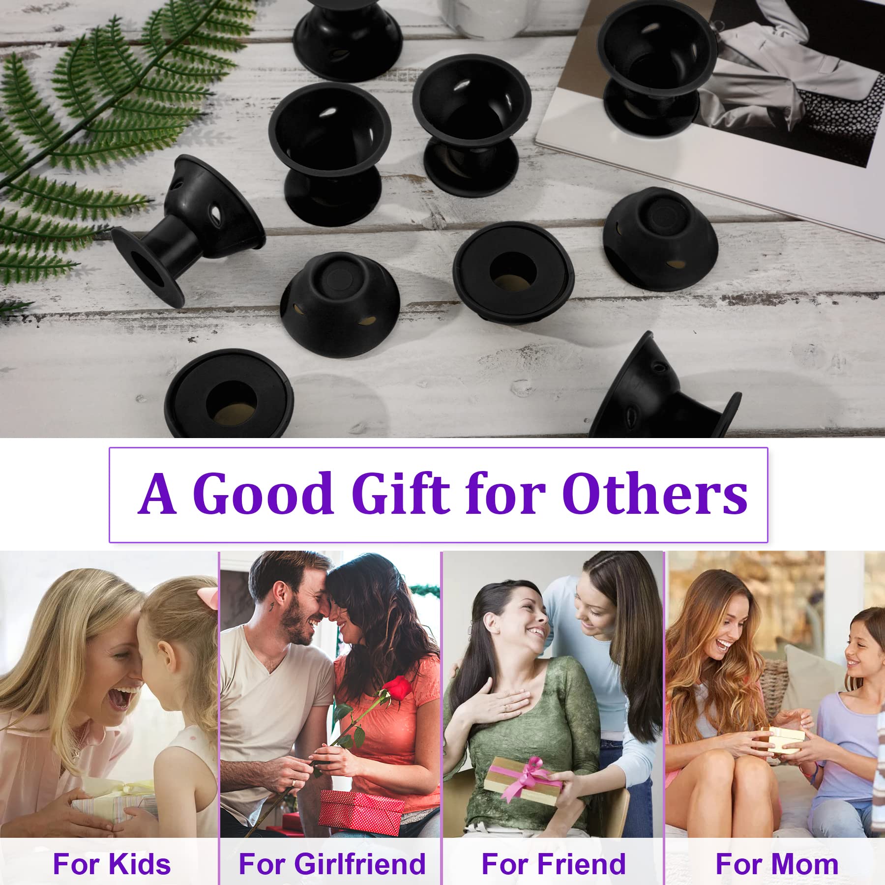 JANYUN non-slip soft silicone design protects hair during use.