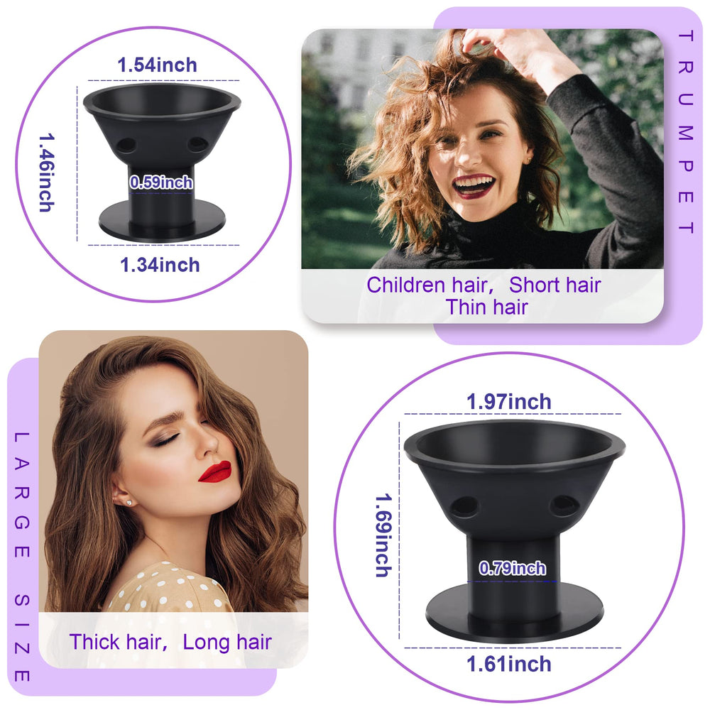 JANYUN small silicone hair rollers for tighter curls and texture.