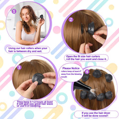 JANYUN rollers set in zipper bag for easy storage.
