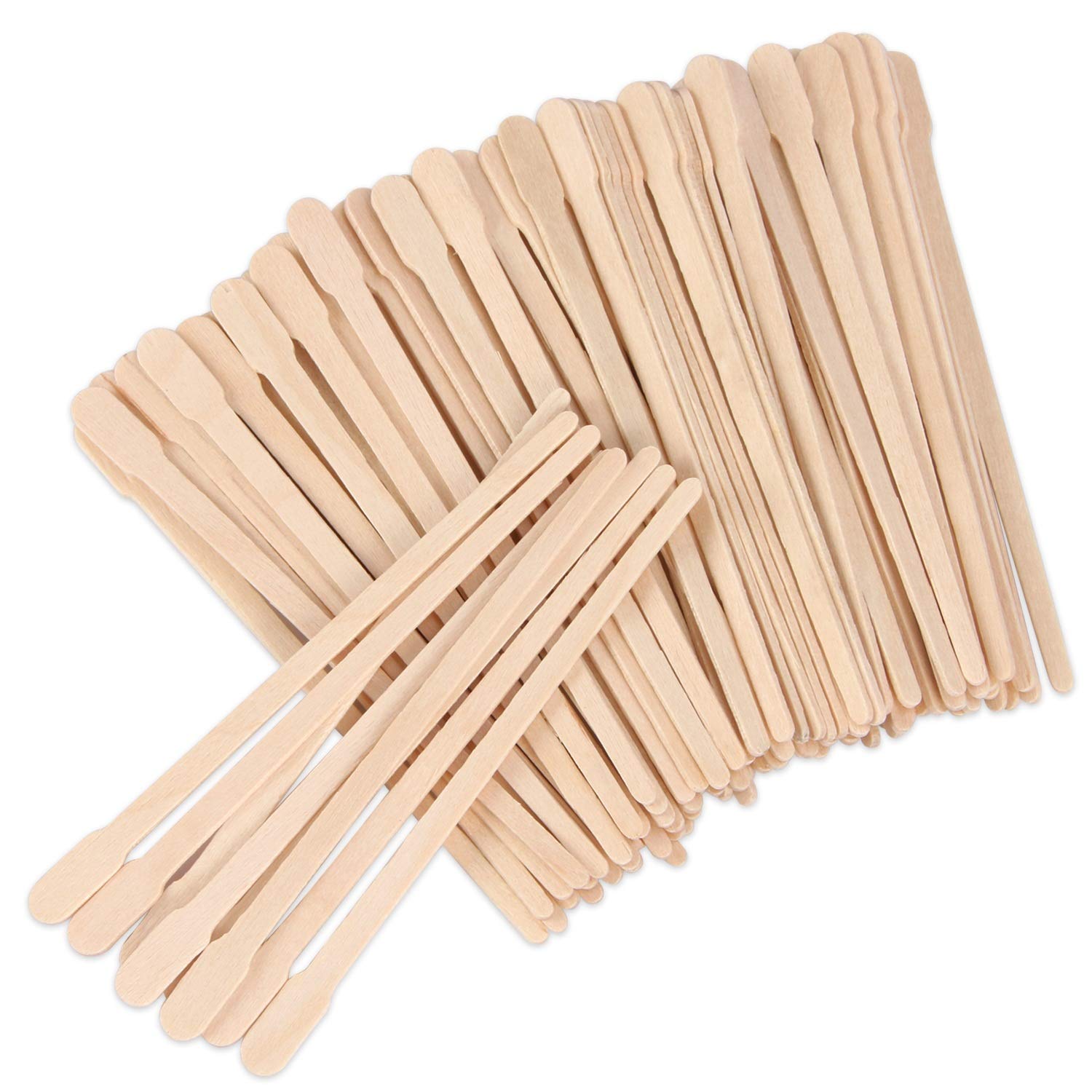JANYUN wooden eyebrow wax stick with handle for precise brow shaping.