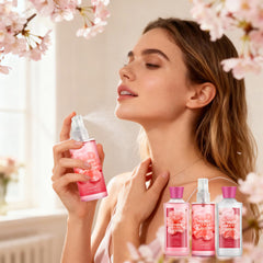 Conjunto spa japonesa flor de cerezo: regalo elegante para ocasiones especiales