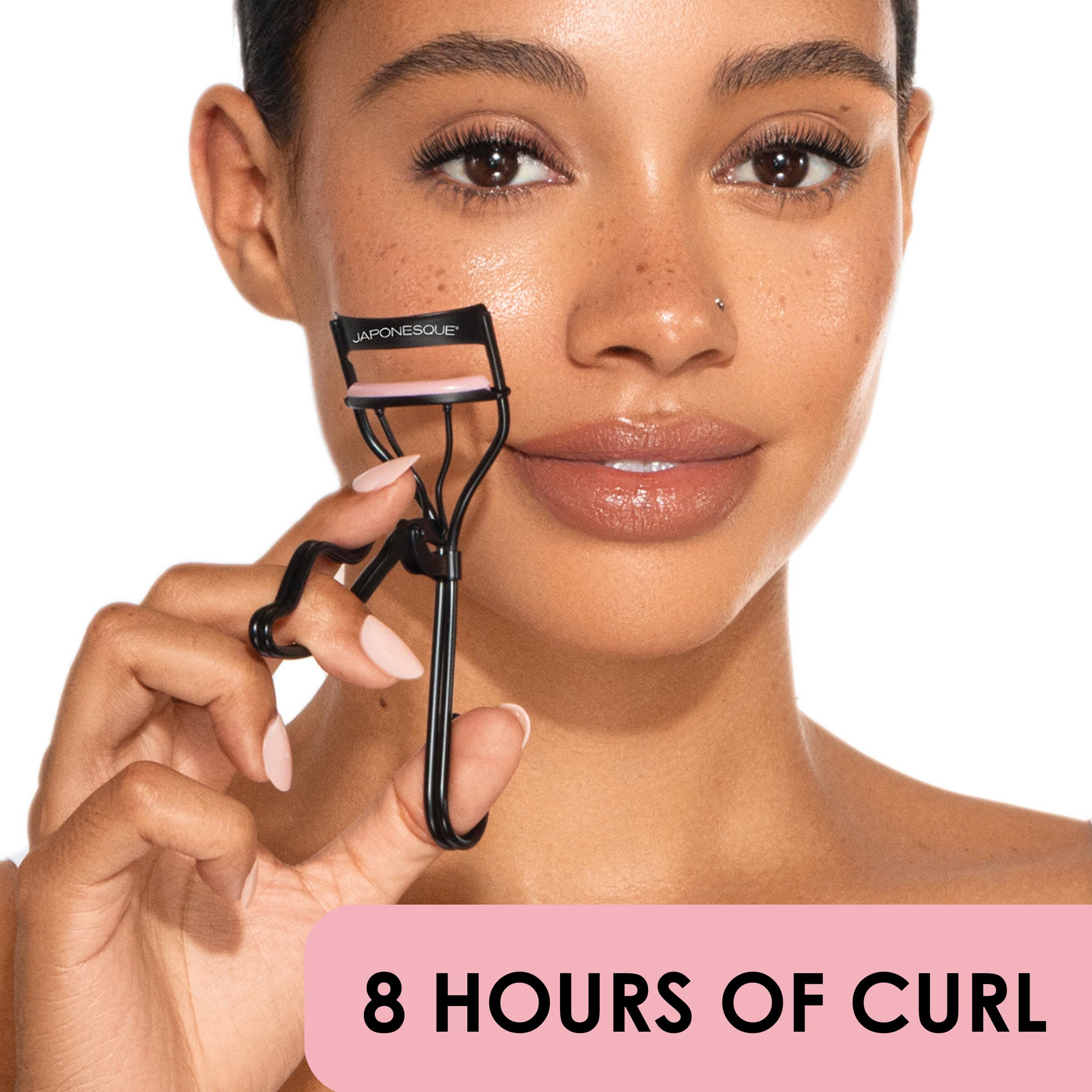 JAPONESQUE lash curler metal construction close-up signals quality and durability.