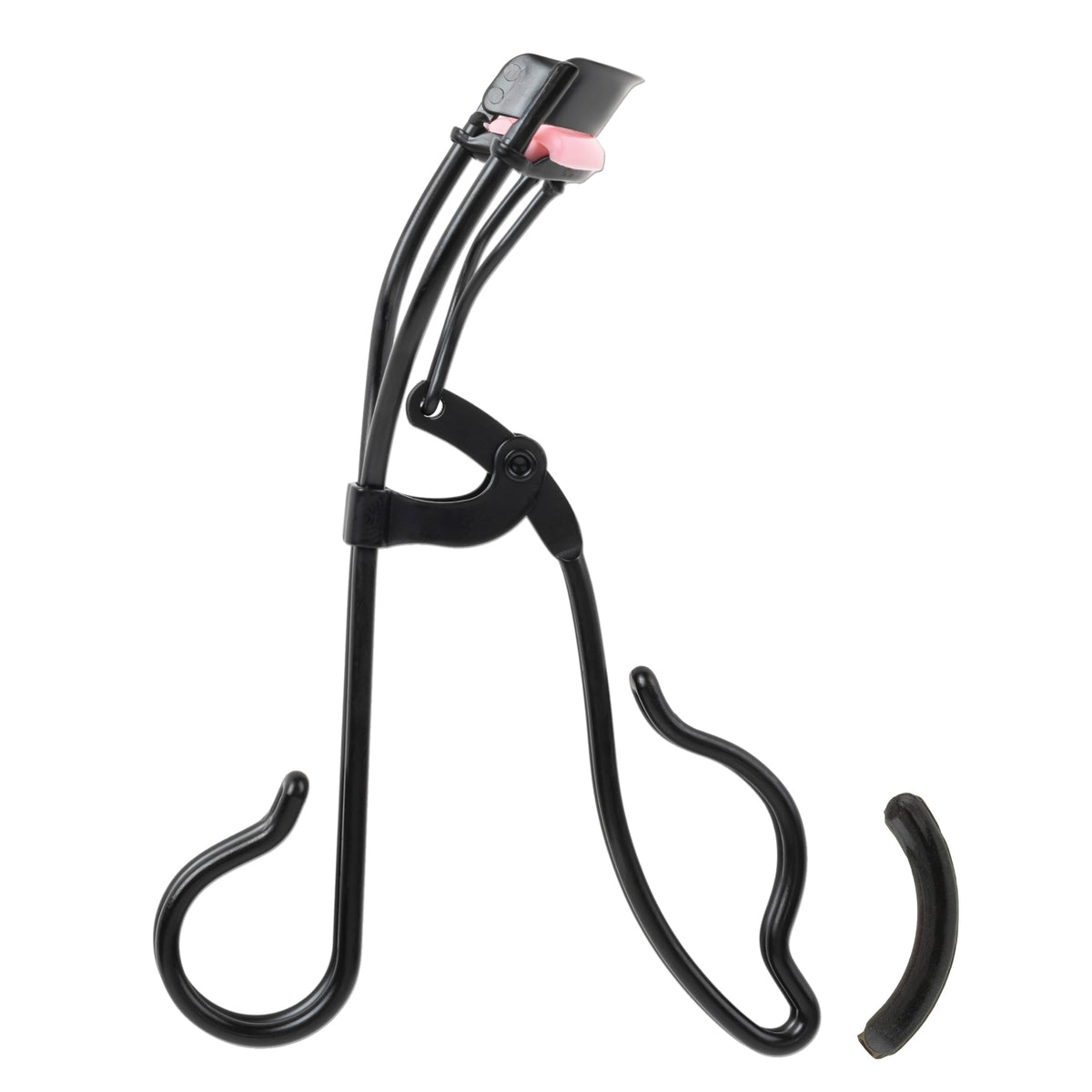 JAPONESQUE lash curler universal-fit open curling surface for most eye shapes.