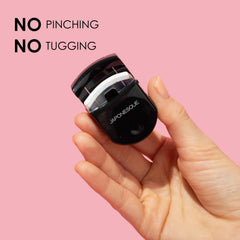 JAPONESQUE mini lash curler deep sweep before mascara.