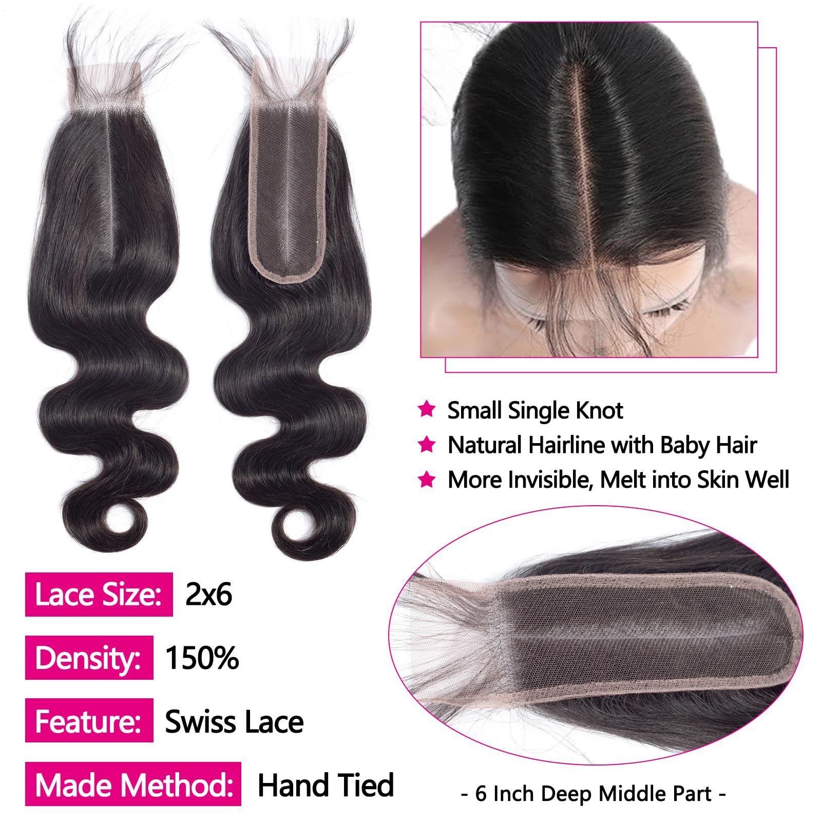 Jarama 12A body wave bundles with closure dyeable styling options.