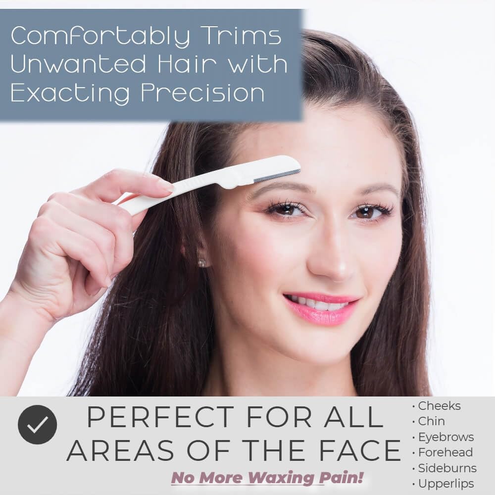 Jasclair Dermaplaning Razor ergonomic handle enables precise control
