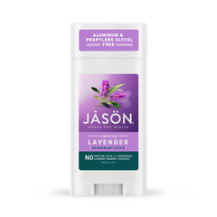 Jason Desodorante Lavanda Calma en barra, protección duradera contra olores.