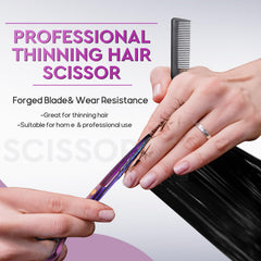 JASON 10-piece haircutting set in purple for versatility