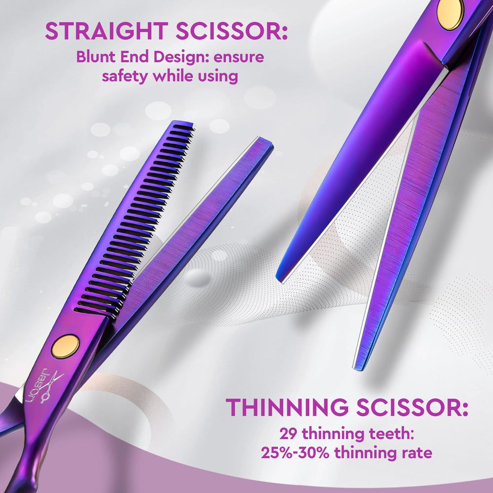 JASON thinning shear 30 teeth purple for texture control