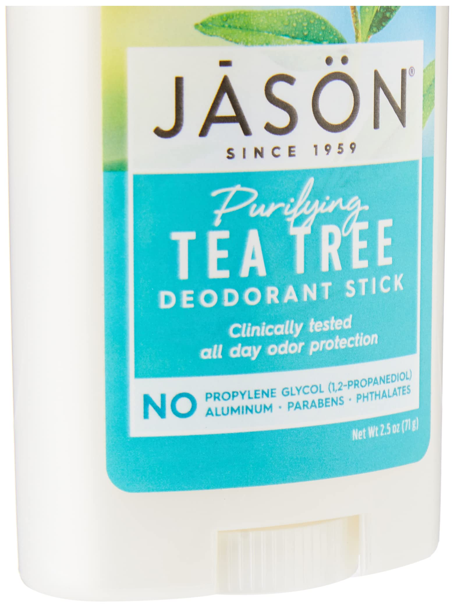 Jason Long-lasting odor protection shown on clean underarm area.