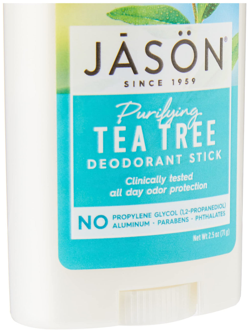 Jason Long-lasting odor protection shown on clean underarm area.