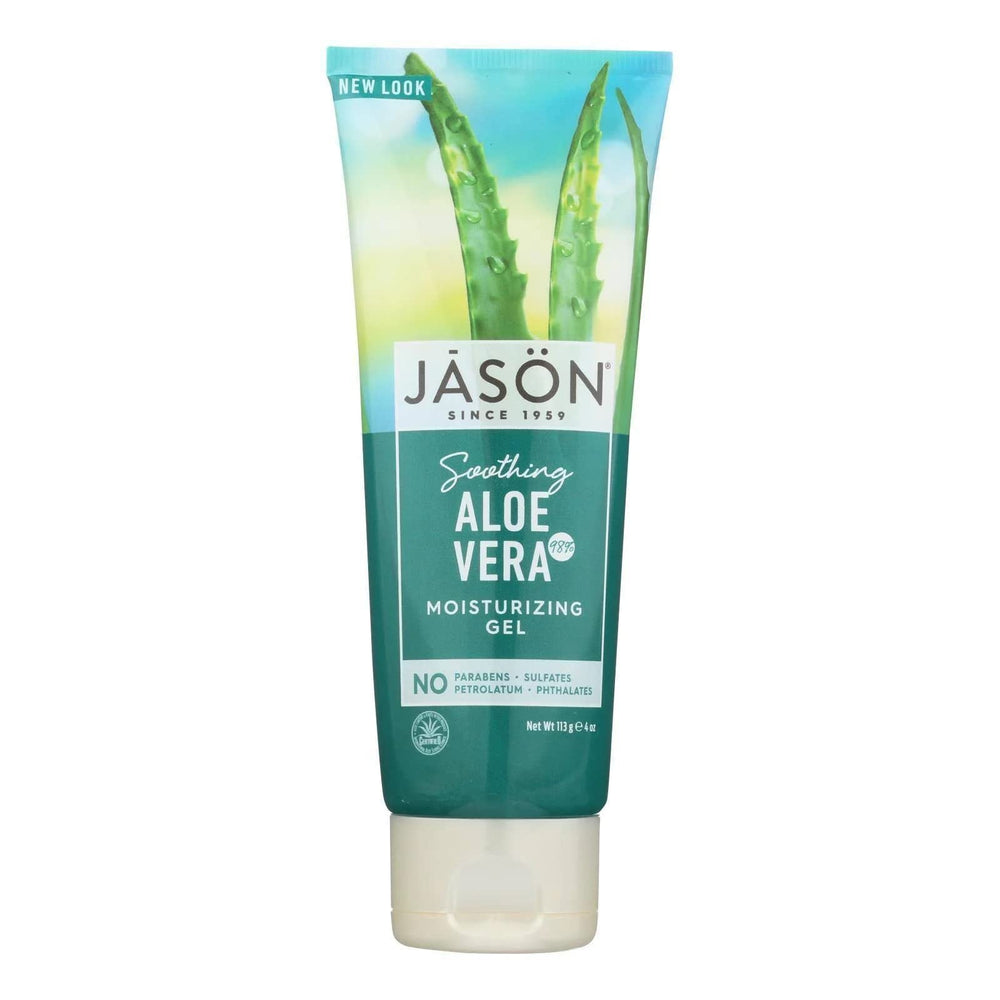 Jason Moisturizing Gel tube with 98% aloe vera for soothing skin