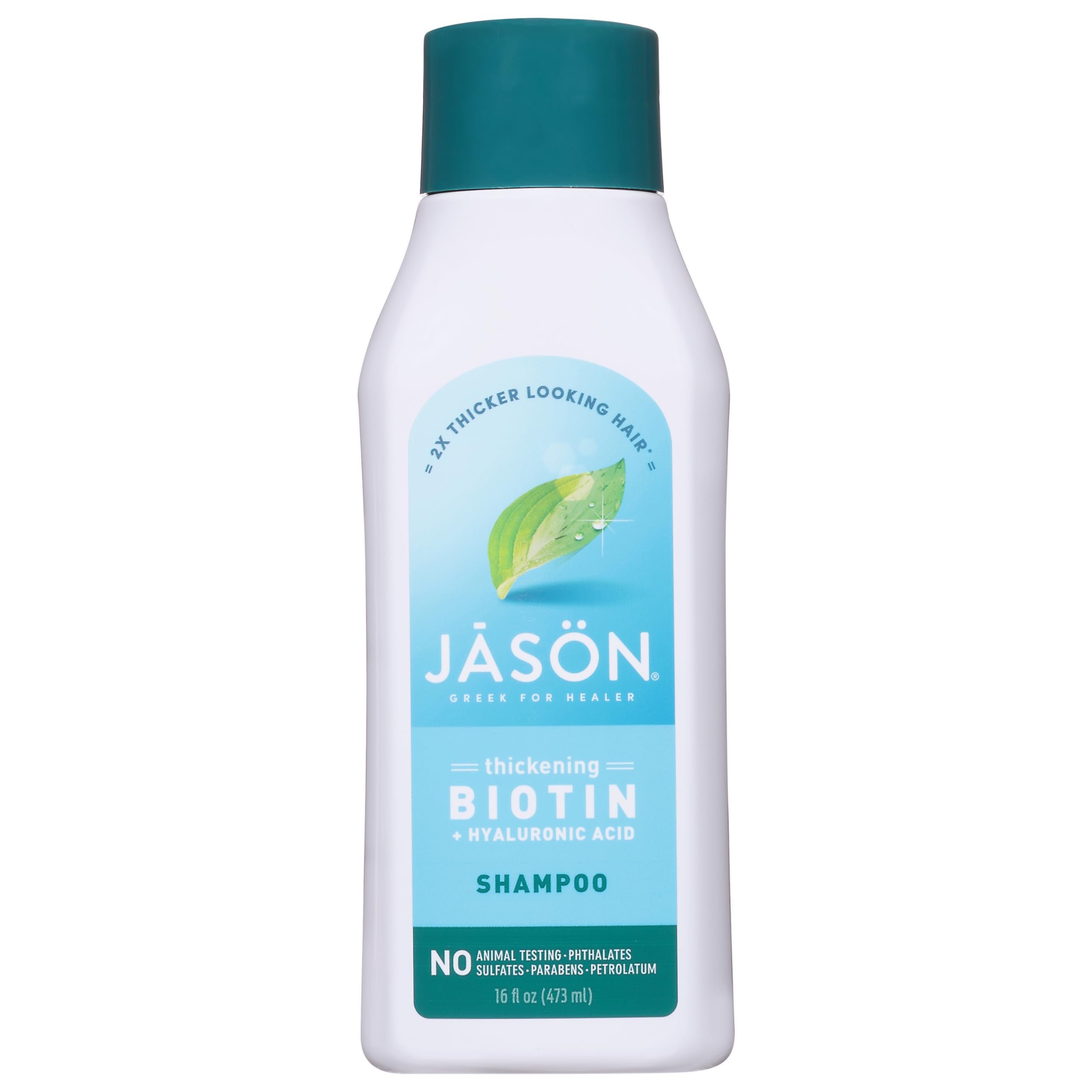 Jason Restorative Biotin Shampoo: botella de 16 onzas para cabello más fuerte.