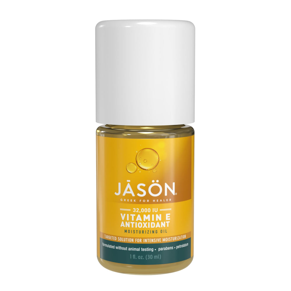JASON Vitamina E 32000 UI - Aceite emoliente en botella para el cuidado diario de la piel