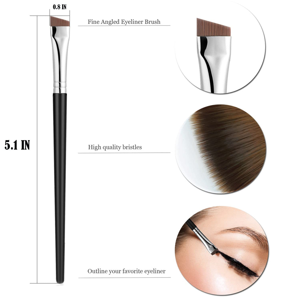 JASSINS angled eyeliner brush for precise winged liner