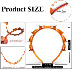 JASSINS bangs headband in brown provides secure styling with a subtle finish.