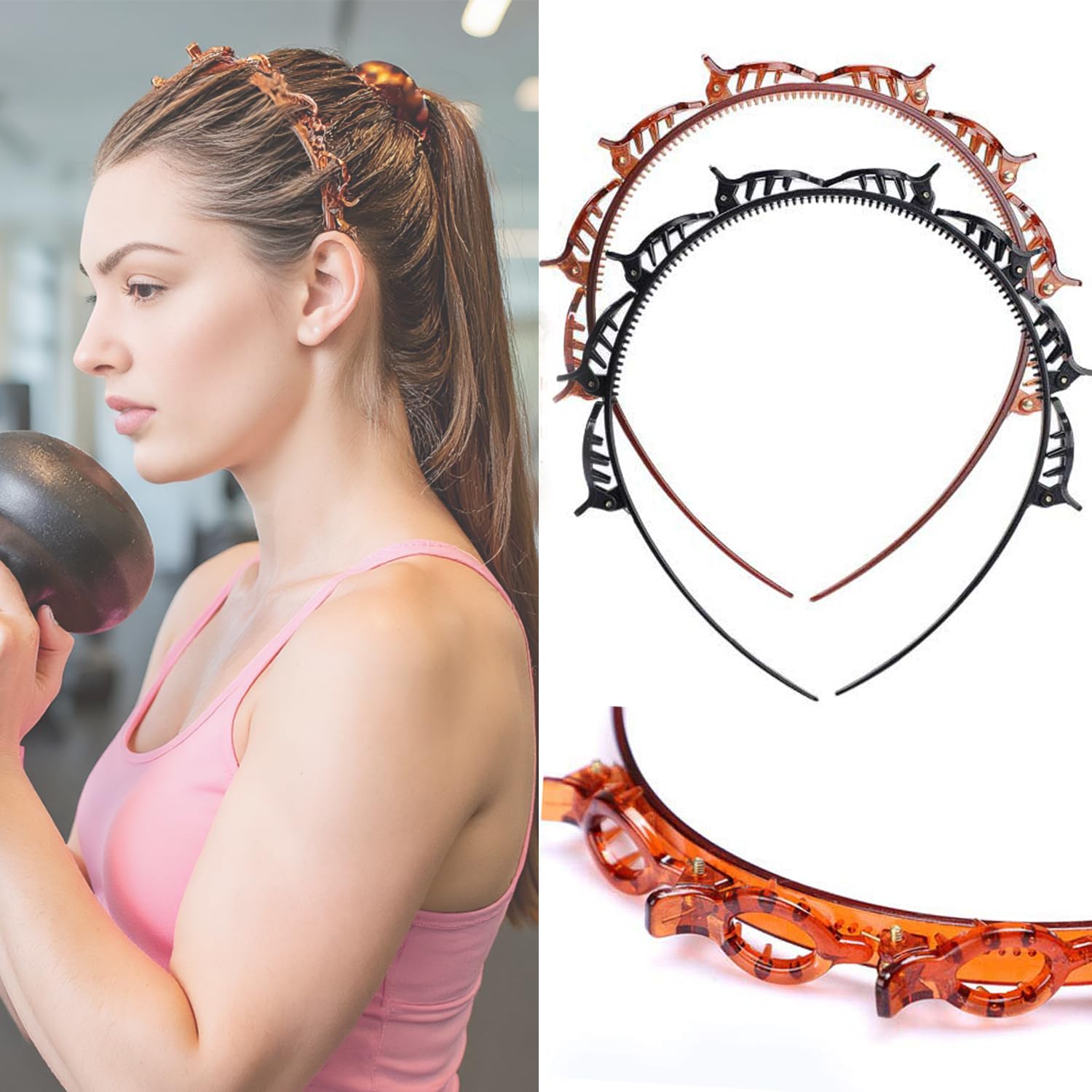 JASSINS headband demonstrates durable ABS build and flexible wear.