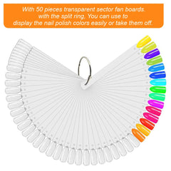 JASSINS display sticks organize color collections for easy client selections.