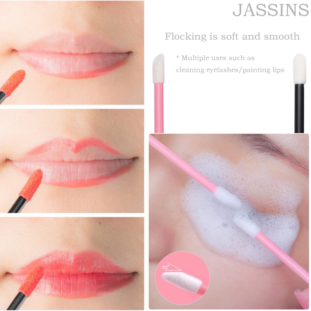 JASSINS eyeshadow applicators for precise color placement.