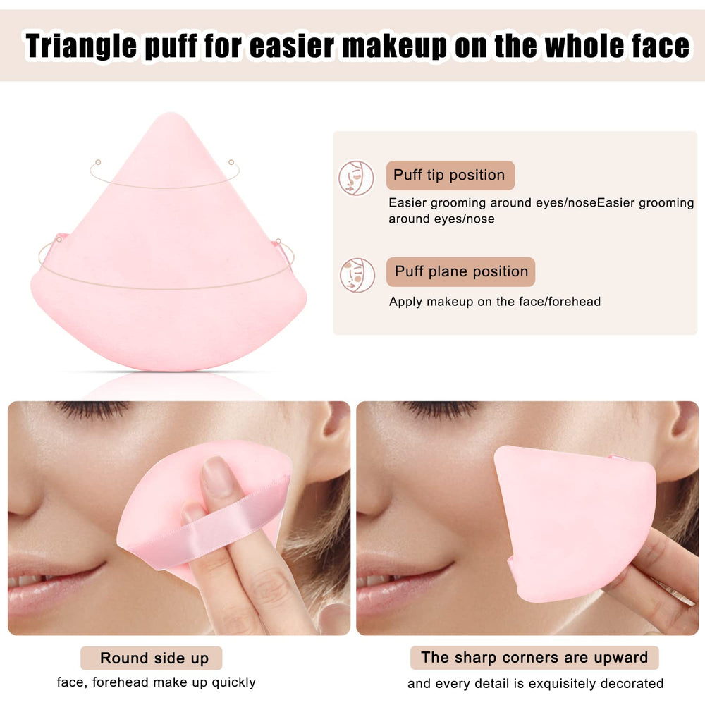 JASSINS foundation-blush-powder puff supports easy, controlled product application.