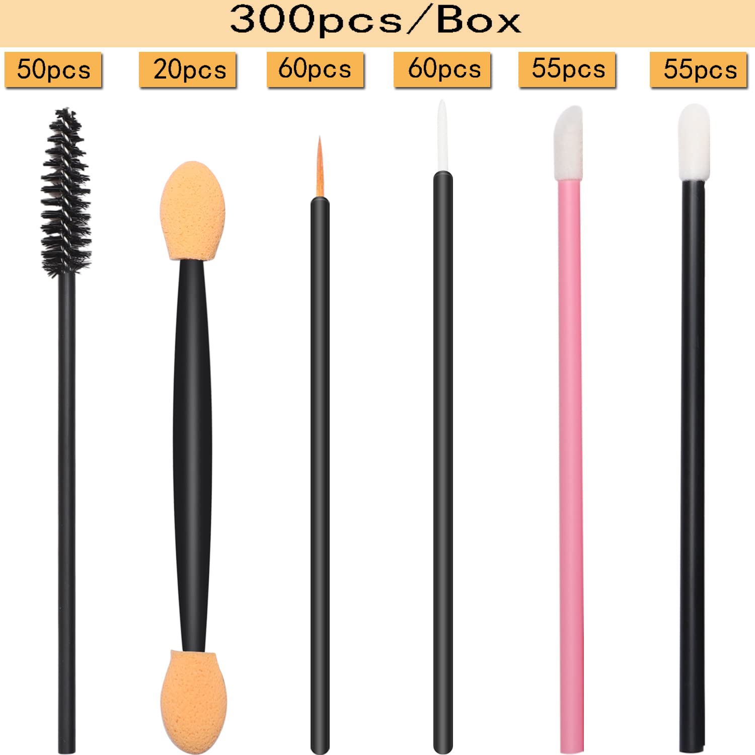 JASSINS large eyeliner brushes designed for precise application.