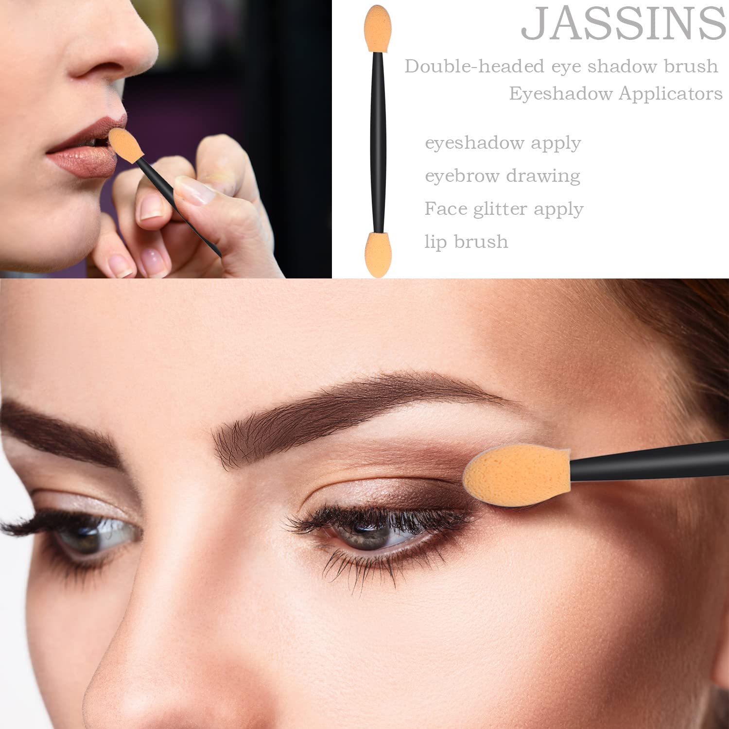 JASSINS mascara brushes for clean, safe mascara application.