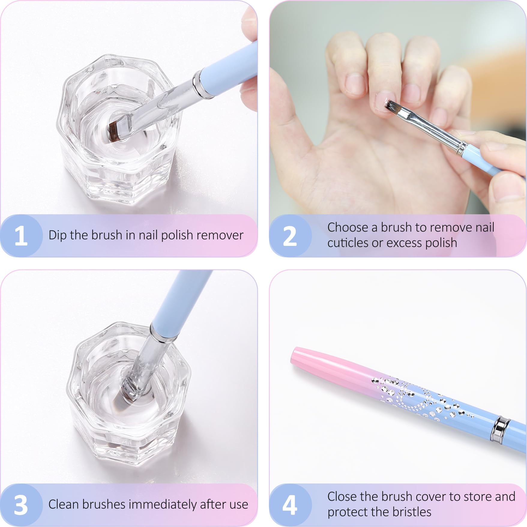 JASSINS Cap-stored brush keeps bristles protected between sessions