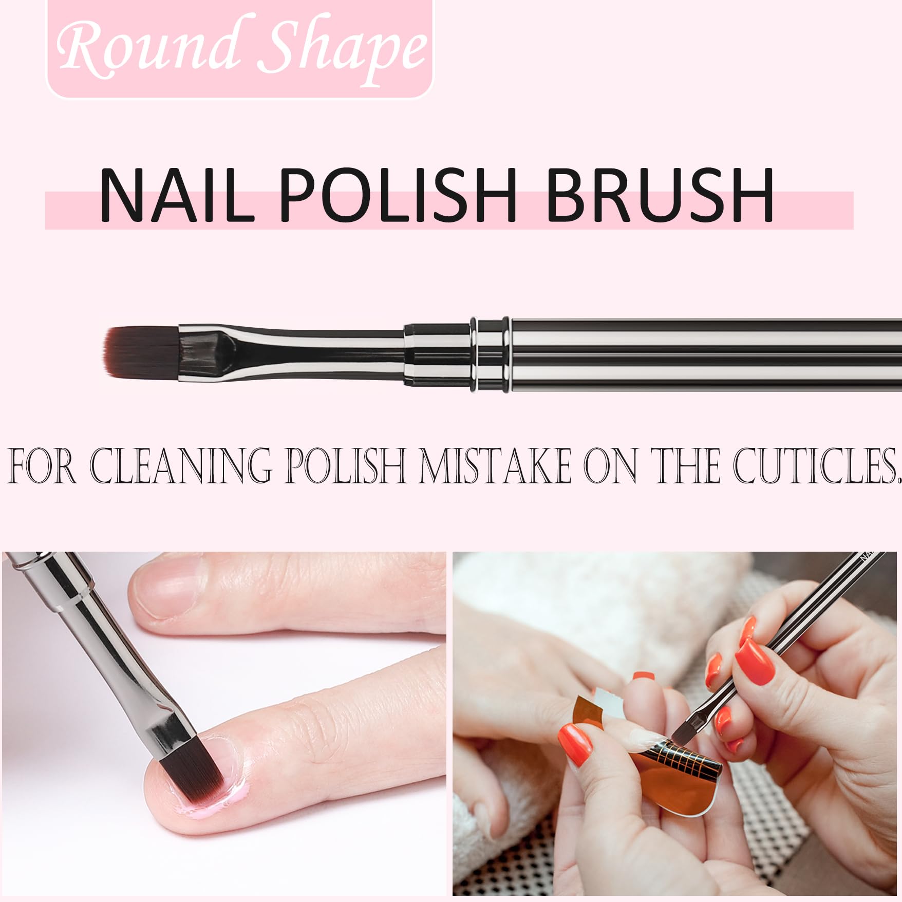 JASSINS gradient-handle clean-up brush with stylish grip