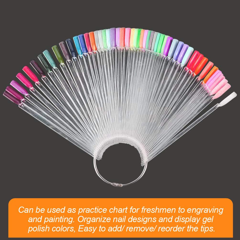 JASSINS nail art practice tips ideal for testing polish, UV gel, or acrylics.