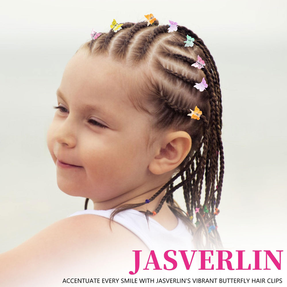 JASVERLIN Clip mariposa para niñas y mujeres, diseño seguro y duradero.