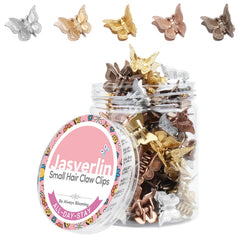 Clips mariposa mini de JASVERLIN para pelo, agarre firme para todas las edades.