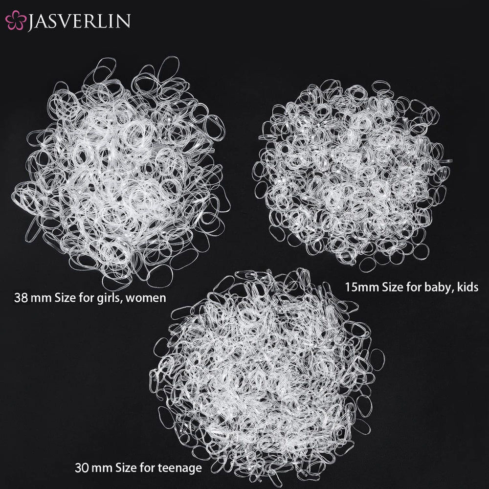 JASVERLIN elástico 30 mm para cabello mediano y estilo diario.