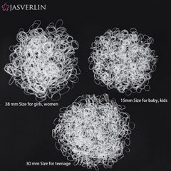 JASVERLIN elástico 30 mm para cabello mediano y estilo diario.