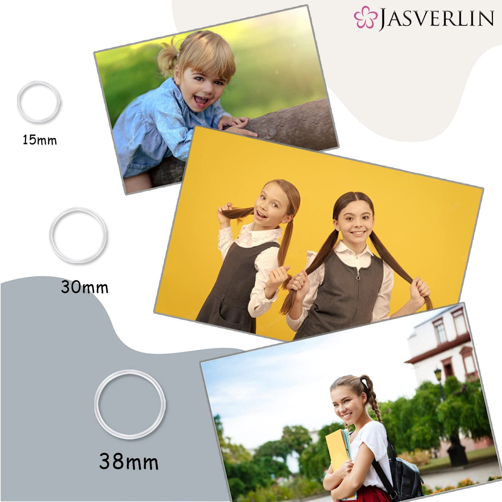 JASVERLIN elásticos TPU transparentes y duraderos para uso prolongado.