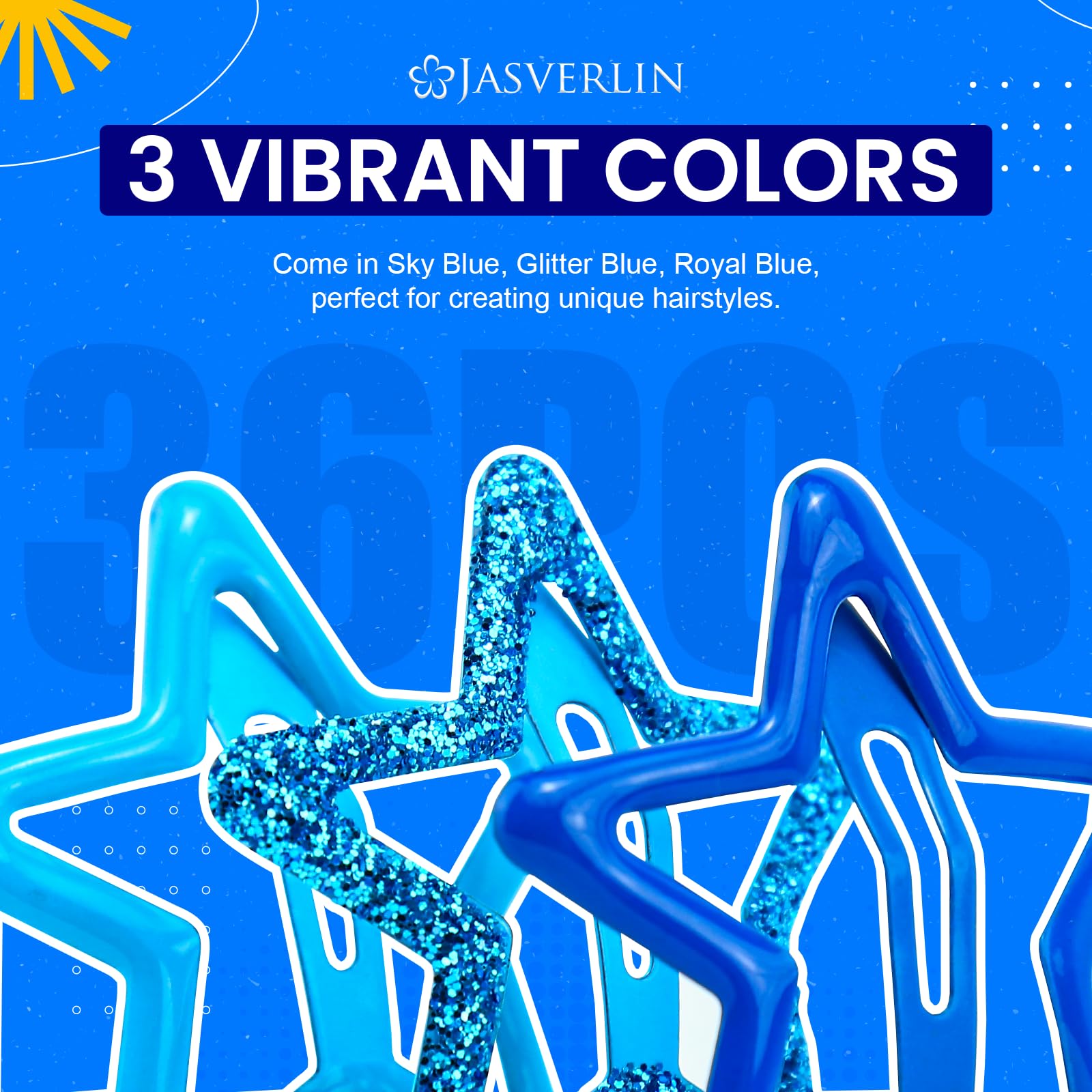 JASVERLIN star clip on bags or hats adds color