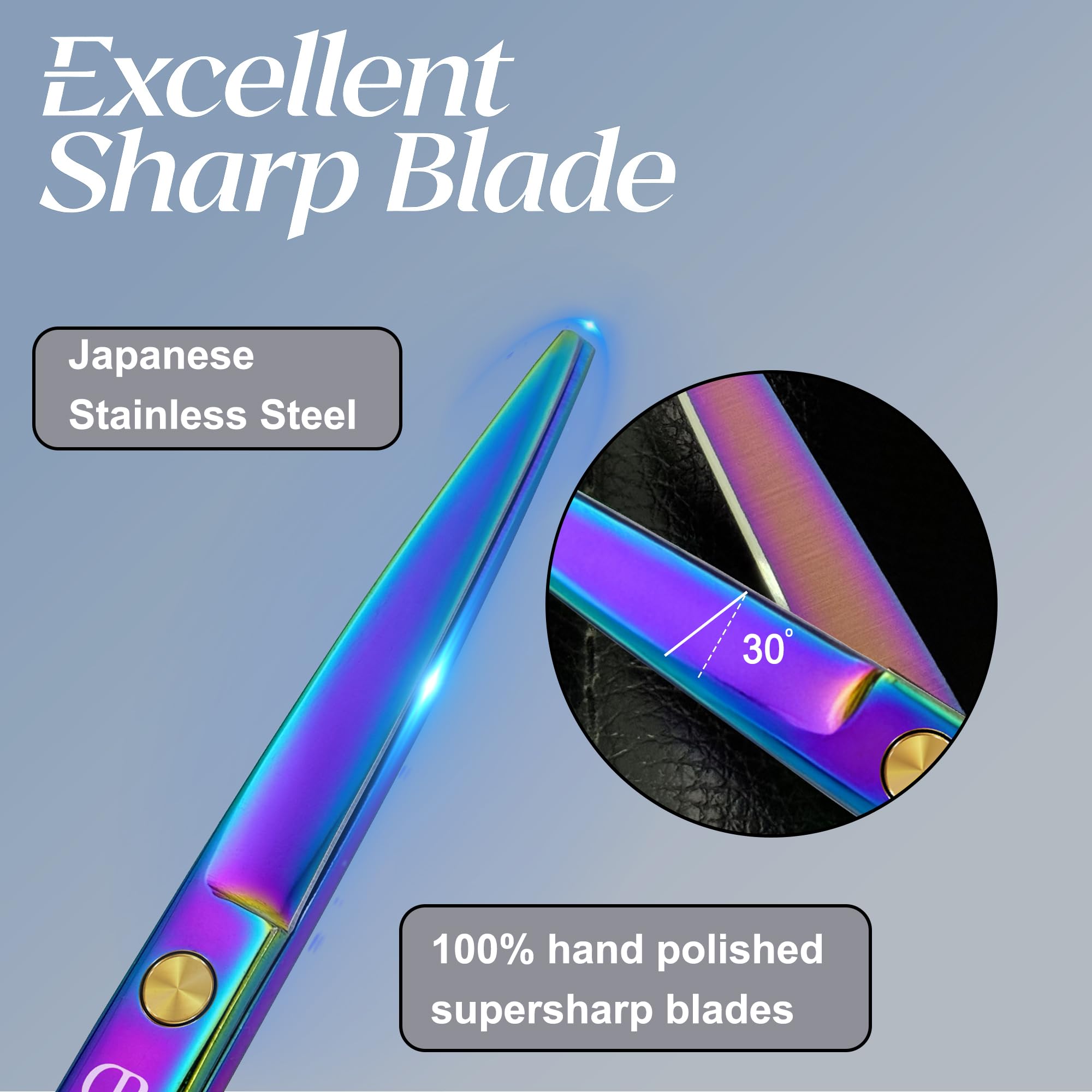 JAVENPROLIU hand-sharpened edge near razor-sharp blades.