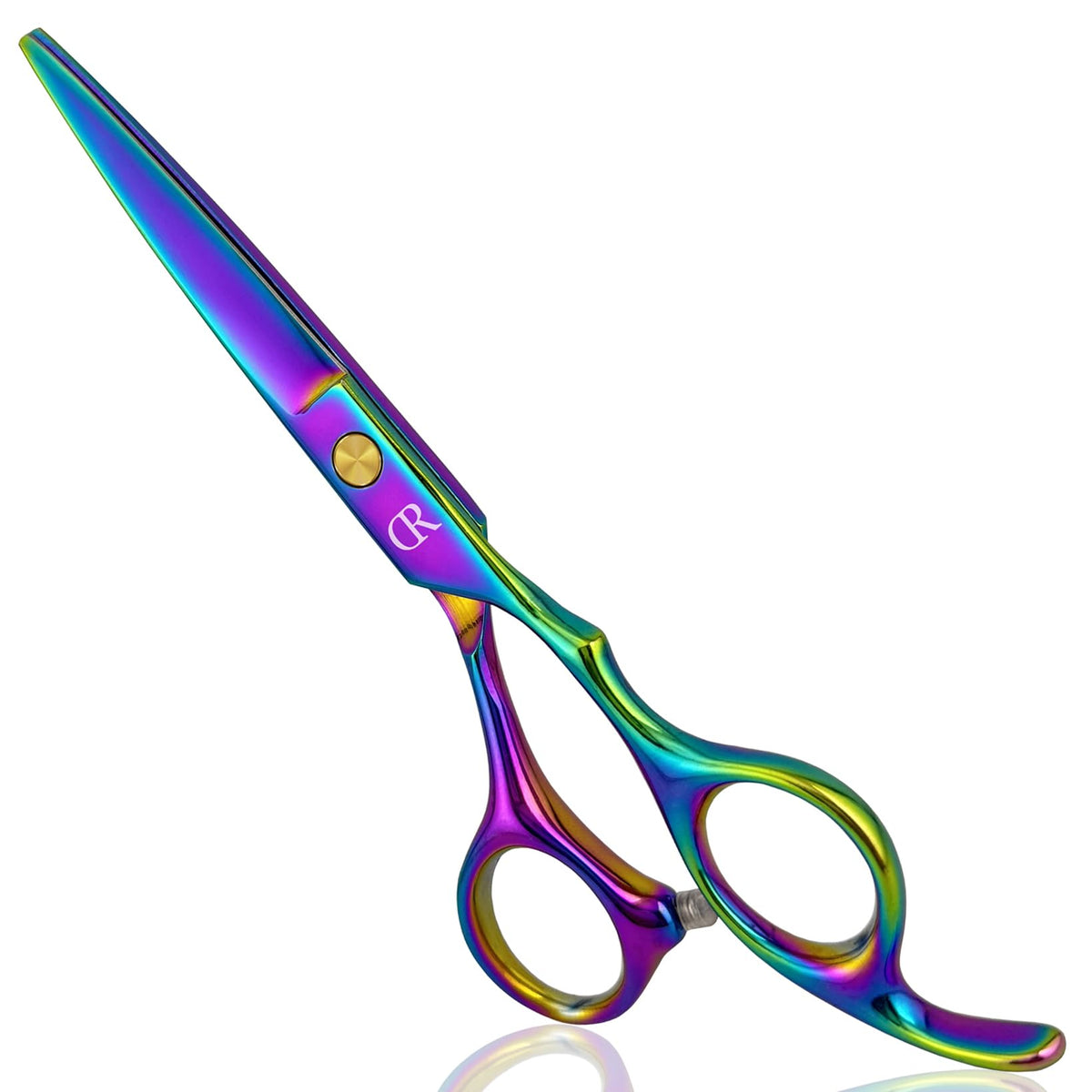 JAVENPROLIU professional hair cutting shears blade close-up for precise cuts.
