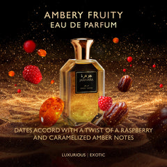 Jawhara Sweet Dates medjool dates accord detail, exotic richness for travel-friendly fragrance.