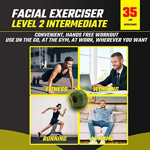 Ejercicios faciales con Jawzrsize para tono muscular visible.