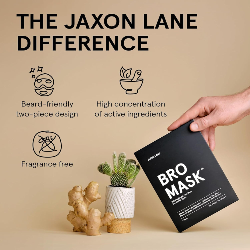 Green tea and ginger extract visuals with JAXON LANE BRO MASK