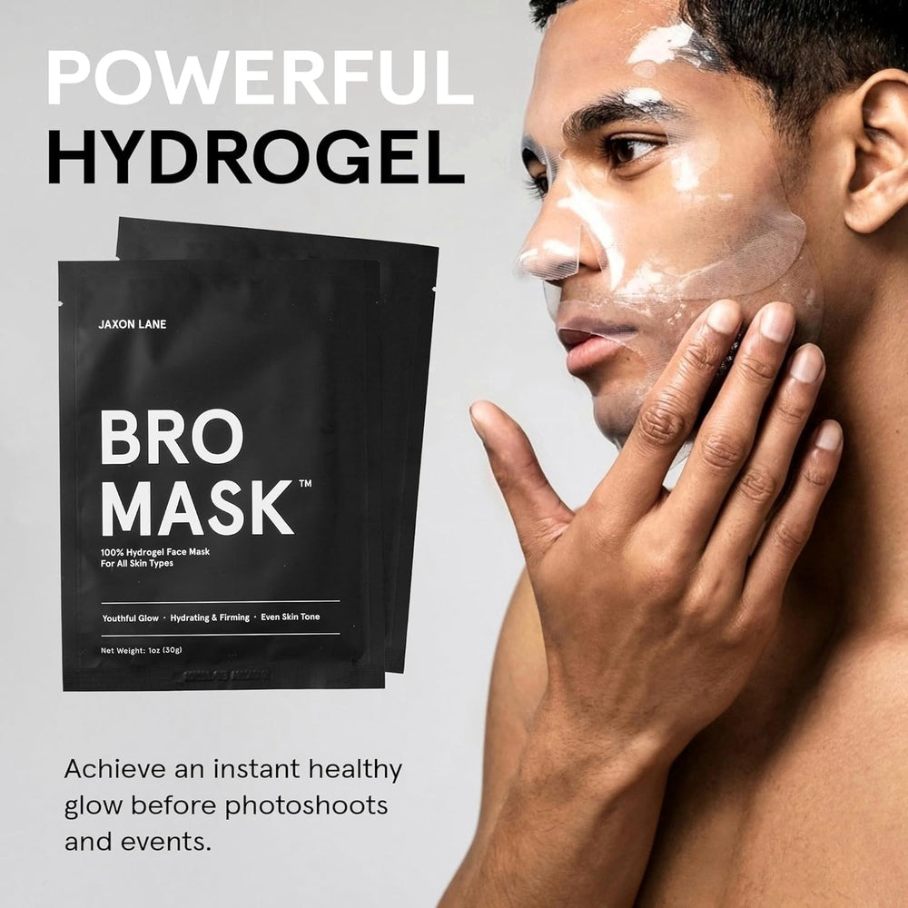 JAXON LANE BRO MASK hydrogel bottom-half ready for full-face care