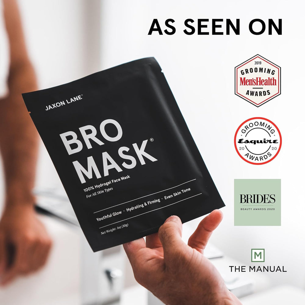 Man applying JAXON LANE BRO MASK in a grooming routine