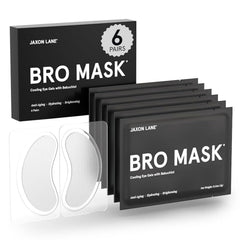 JAXON LANE Bro Mask under-eye patches hydrogel cooling for refreshed, less puffy eyes.