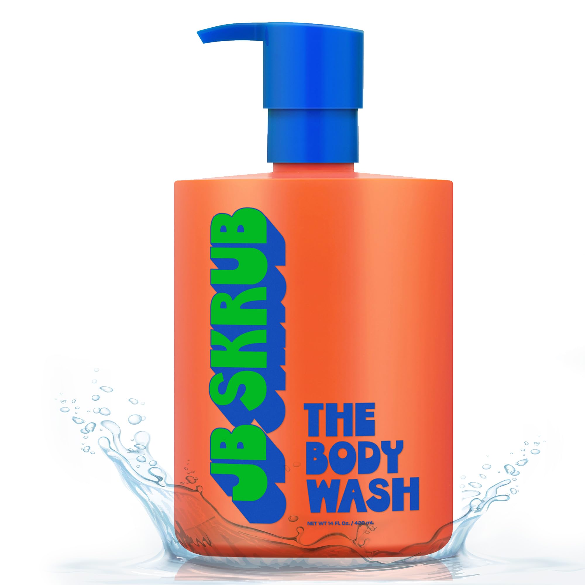 JB SKRUB gel de ducha para niños con dispensador fácil para un lavado rápido y cómodo