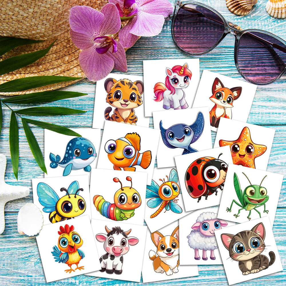 Tatuaje JCFIRE de animales de campo para celebraciones familiares.