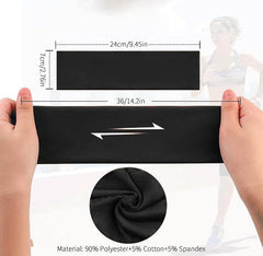 Diadema JCKHXG blanca antideslizante, perfecta para yoga y cardio.