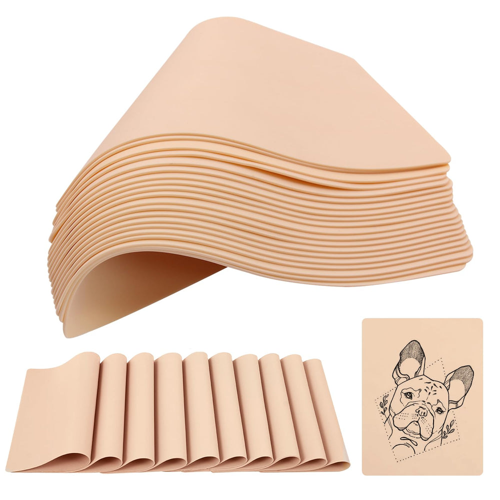 Jconly blank tattoo skin close-up shows dermis-like texture for realistic needle feedback